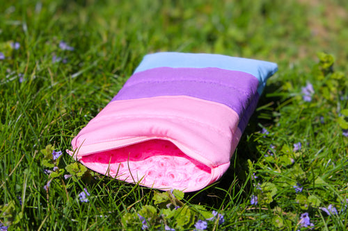 Pastel Chapter — Small Zippered Book Sleeve